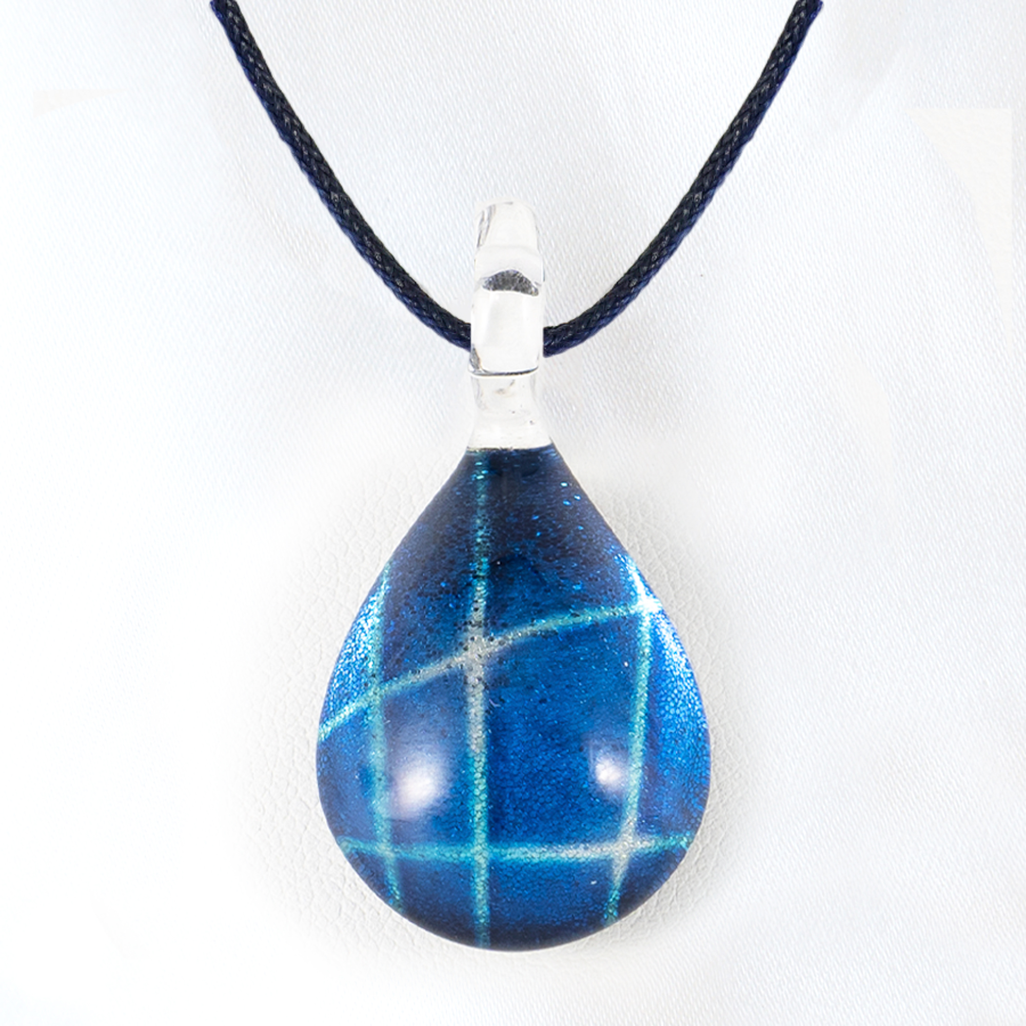 【NORTH ONE GLASS JEWELRY】BLUE GLASS WALL　ガラスアクセサリー プレゼント