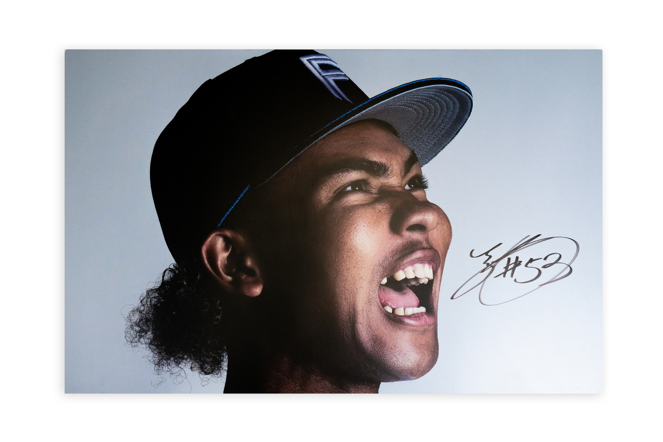 【水谷瞬#53】「まだ見ぬ景色を、エスコンで。」パネル（Lサイズ）【選手直筆サイン入り】