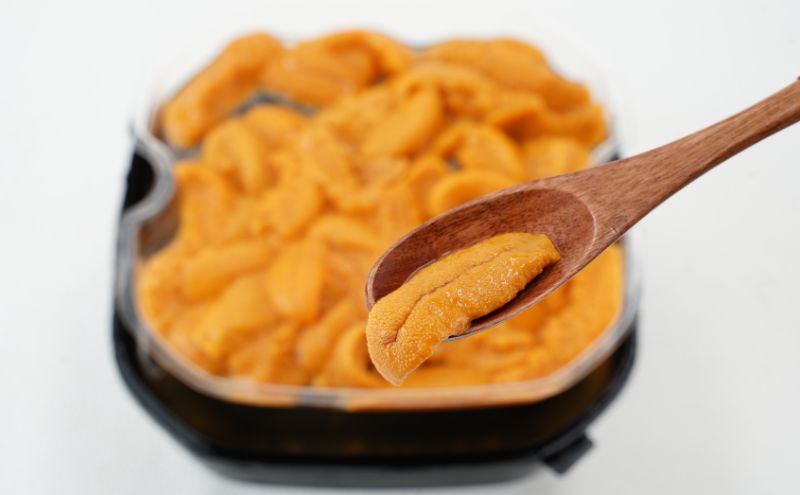 3ヵ月 定期便 うに ロシア産 バフンウニ 塩水パック 100g×2 【マルタク水産】[ 雲丹 ウニ 新鮮 海産物 冷蔵 濃厚 甘い ] 