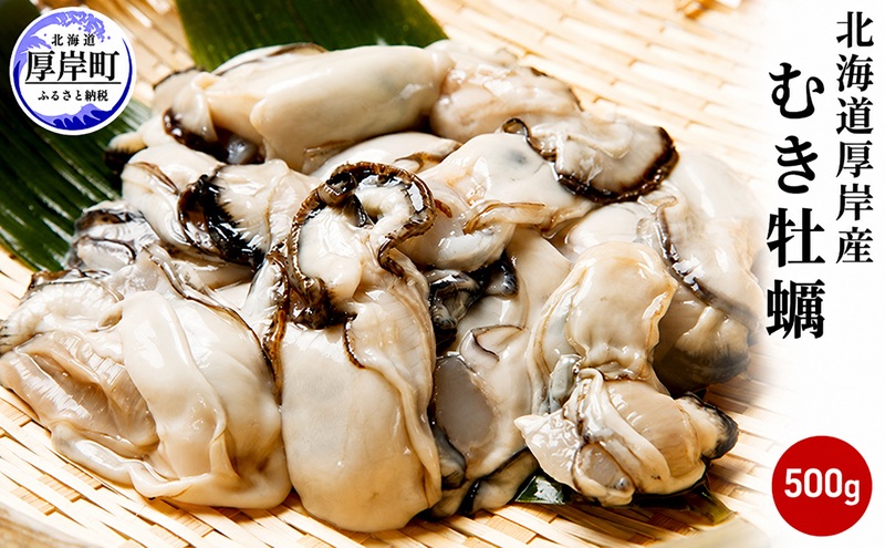 カキ 生食 厚岸産 むき牡蠣 500g 【馬場商店】[ 北海道 牡蠣 かき ブランド牡蠣 生食用 生牡蠣 魚貝類 剥き牡蠣 ] 