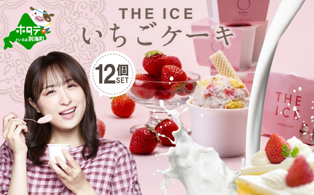 【THE ICE】いちごケーキ12個セット【CJ0000103】（J FARM AMUSE 株式会社）